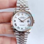 EW Replica Rolex Datejust 36MM Watch White Roman Dial With Jubilee Bracelet